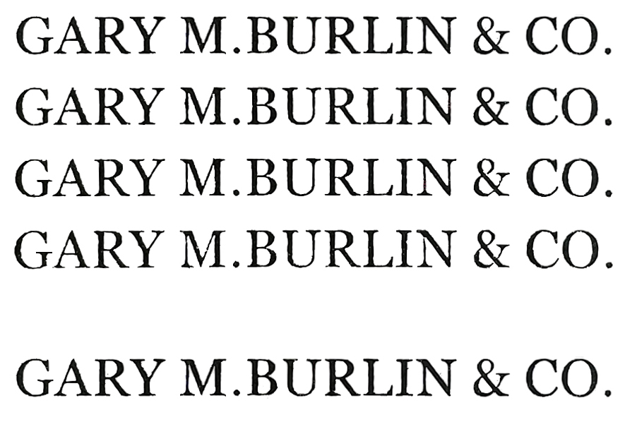Gary M. Burlin & Co.